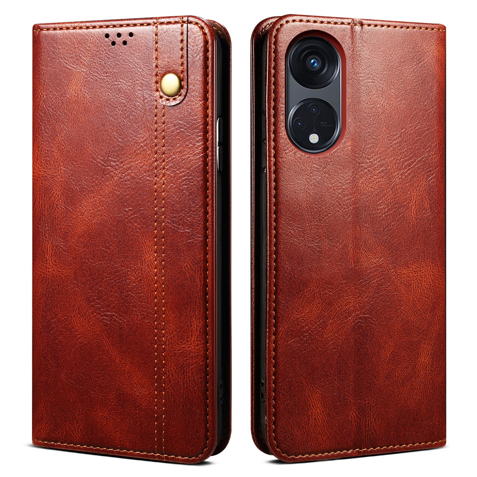 Stand Phone Case for Oppo A1 Pro 5G Reno8 T 5G Waxy Crazy Horse Texture Leather Wallet Phone Cover Stand Phone Case for Oppo A1 Pro 5G Reno8 T 5G Waxy Crazy Horse Texture Leather Wallet Phone Cover